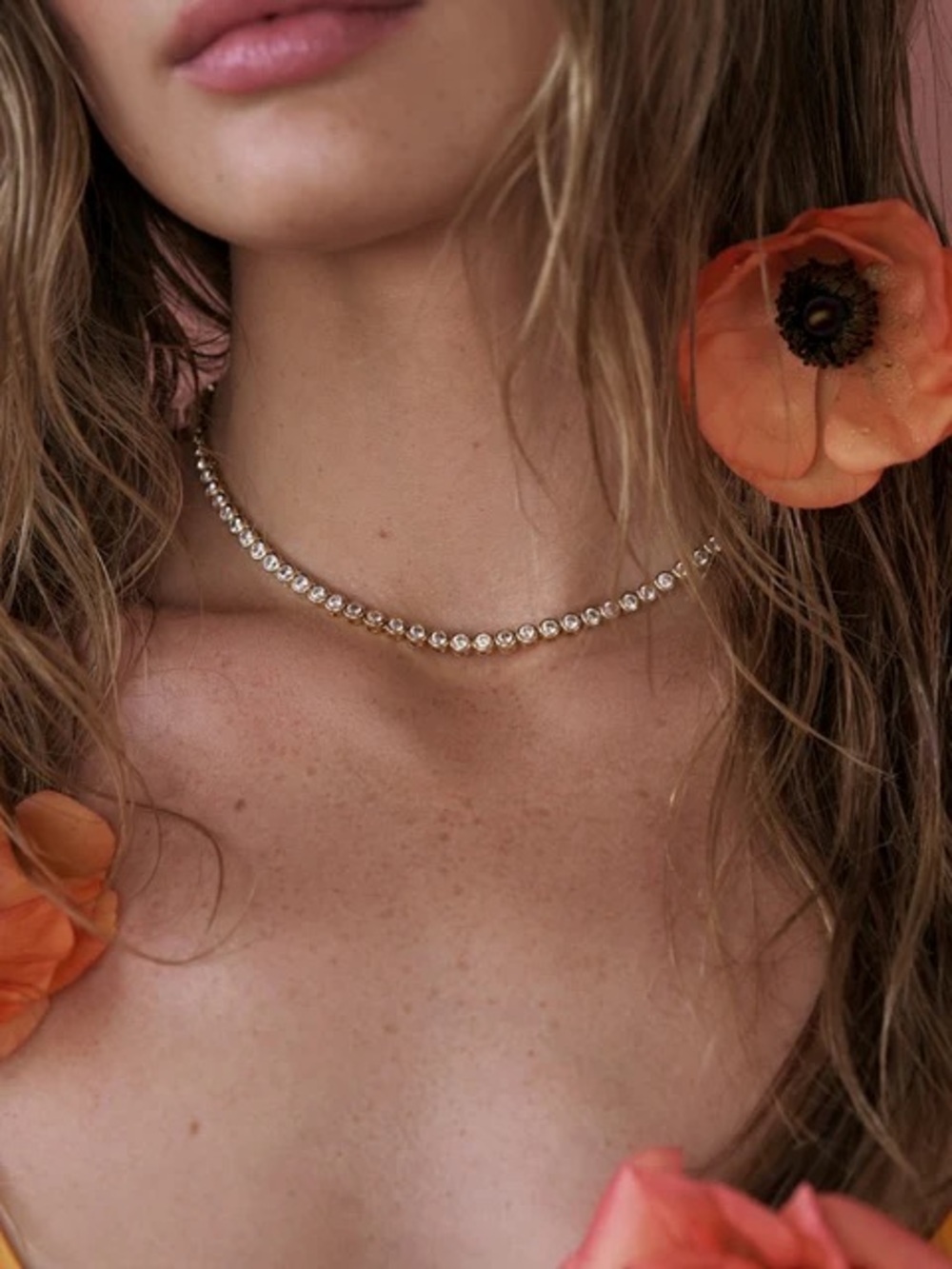 Like new lili claspe Reese tennis necklace.